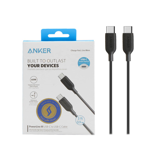 کابل USB-C مدل Powerline III A8852 طول 0.9 متر